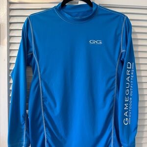 GameGuard Size Large Blue Performance Tee Long Sleeve Outdoor Swim Shirt
